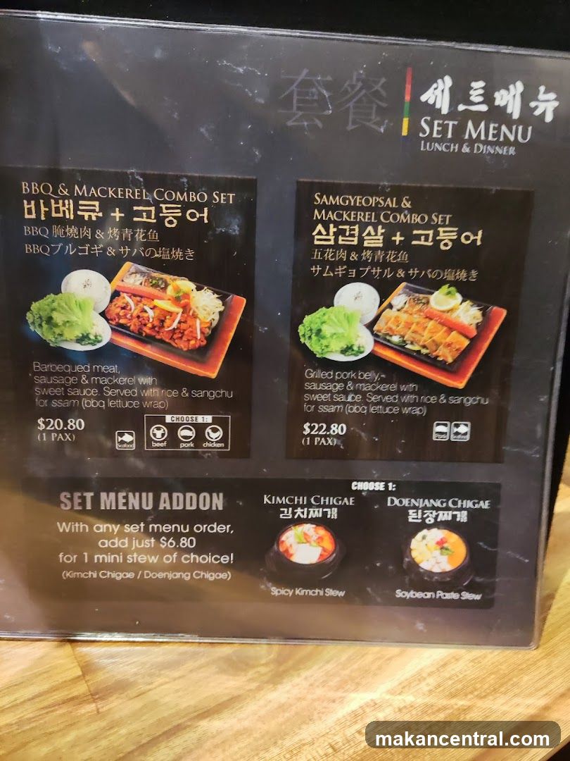 Set Menu Lunch & Dinner