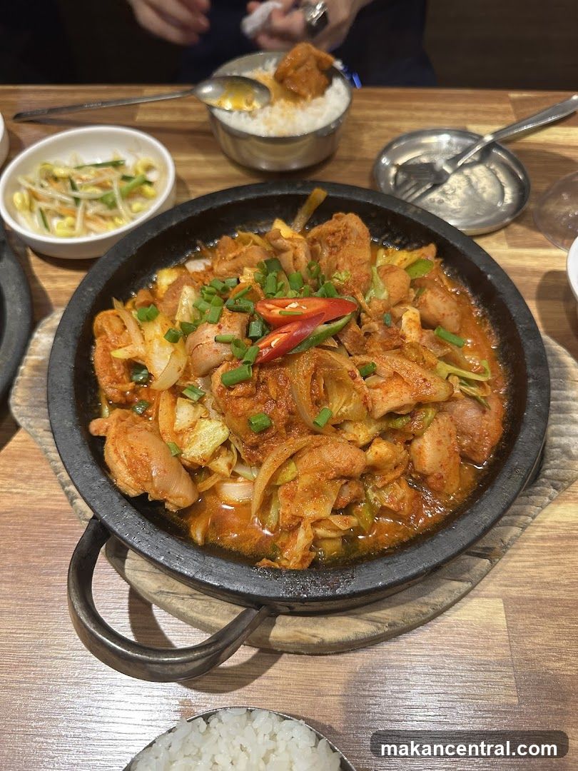 Dining Table with Korean Dish