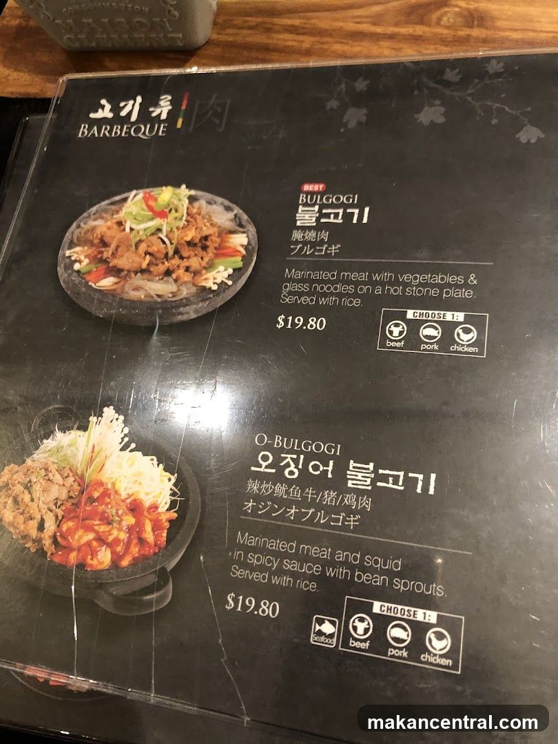 Barbeque Menu