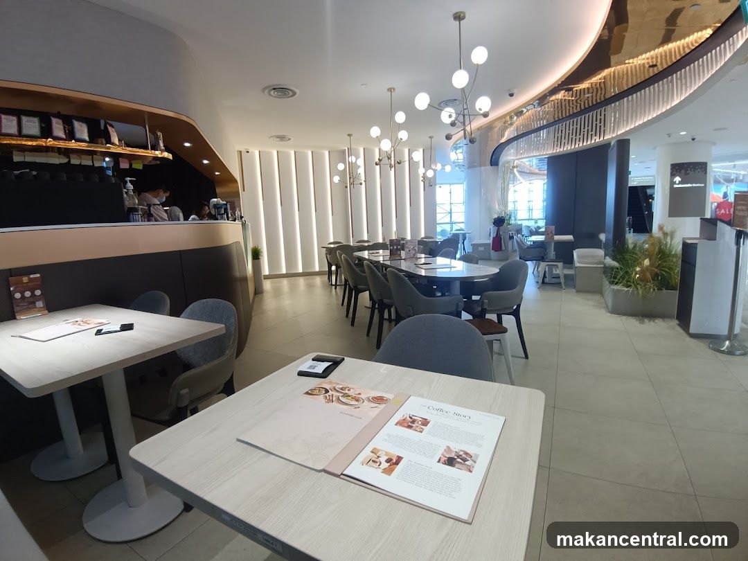 Interior of a modern café