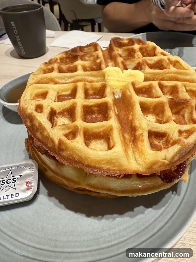 Waffle Sandwich with Butter