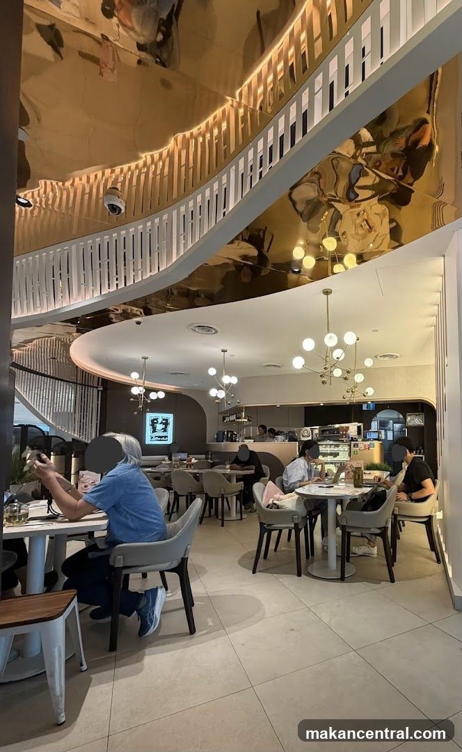 Interior of a modern café