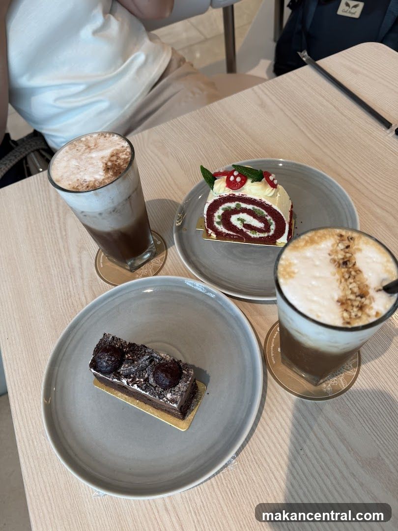 Table with Desserts and Drinks