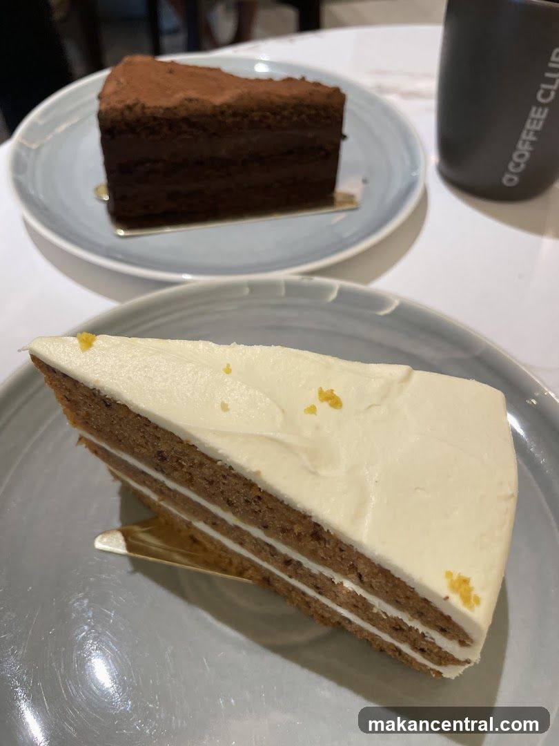 Cakes at a café