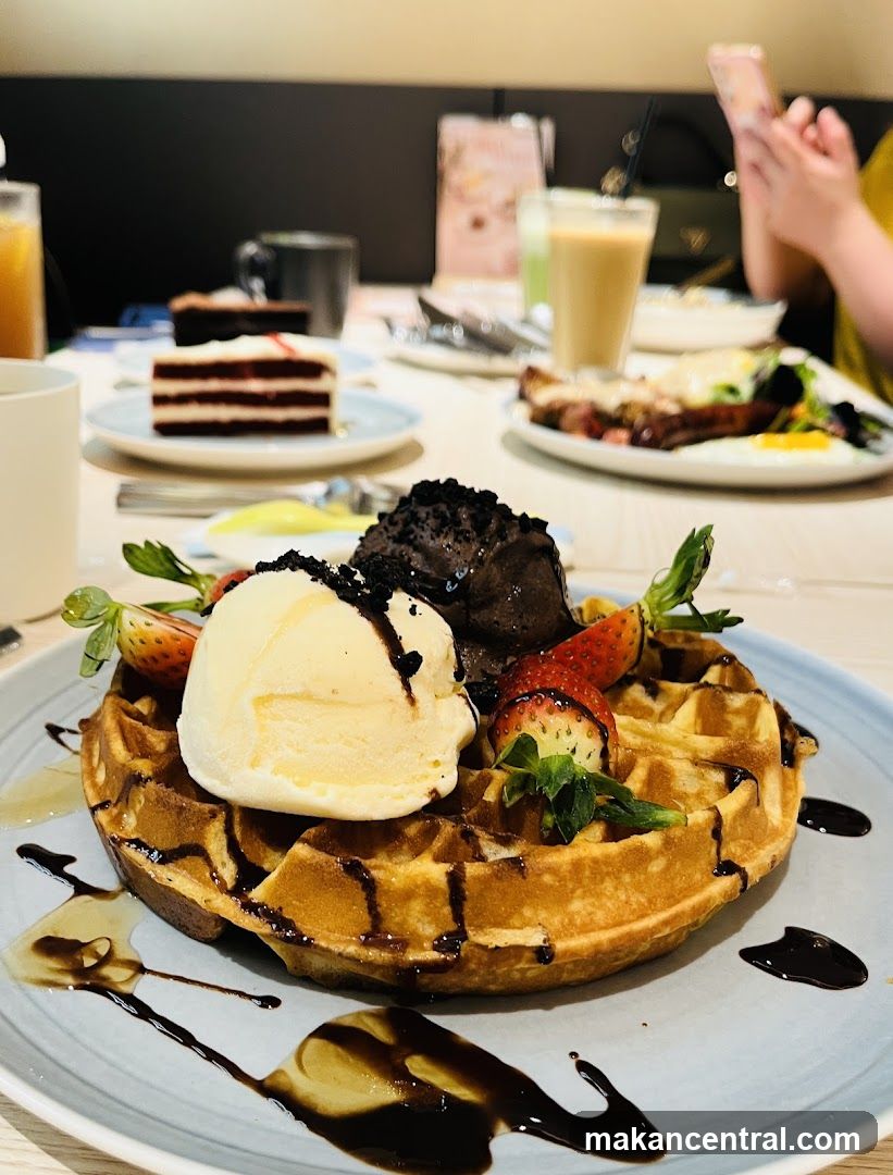 Waffle Dessert Plate