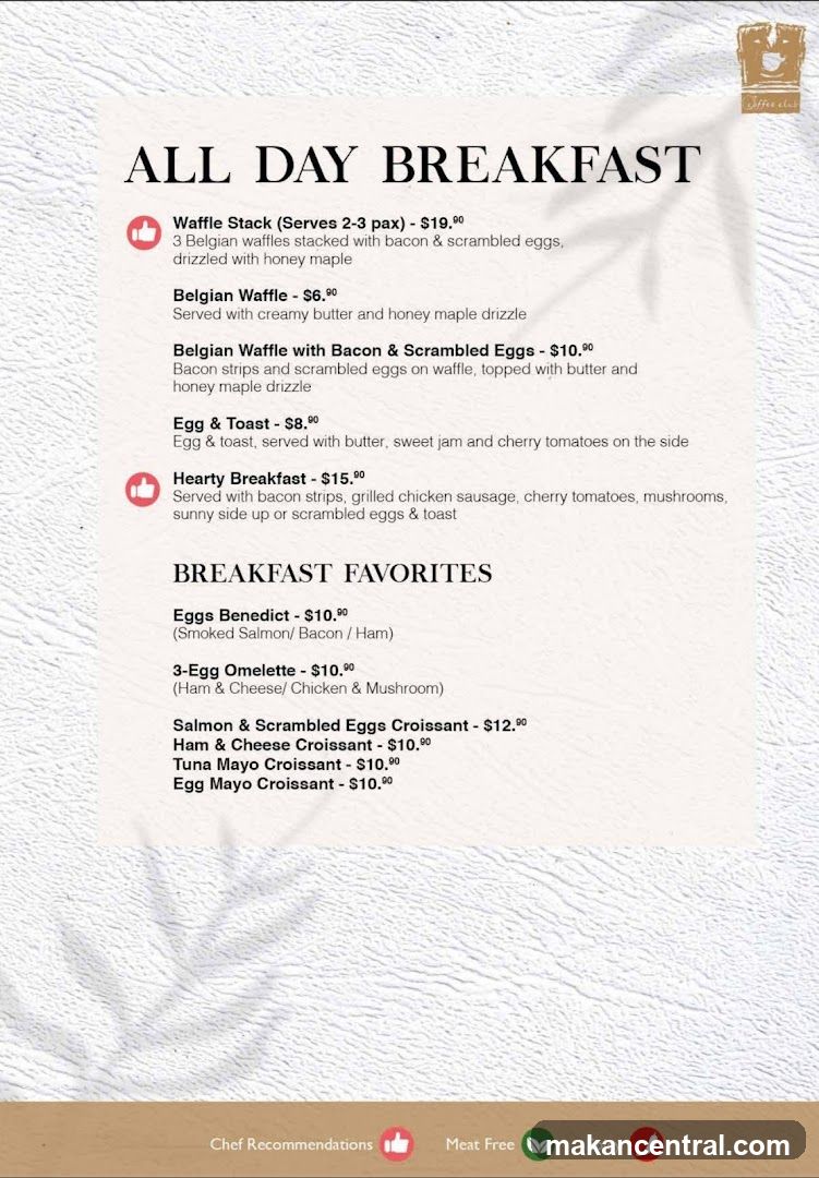 All Day Breakfast Menu