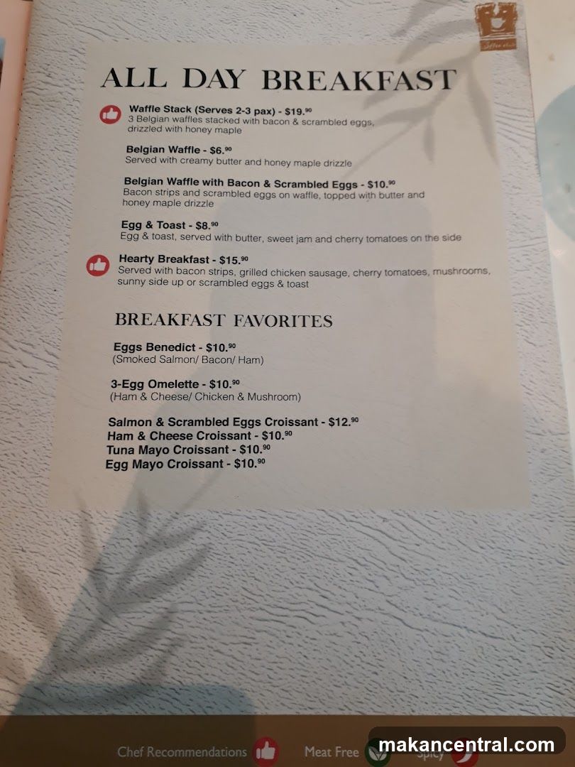 All Day Breakfast Menu