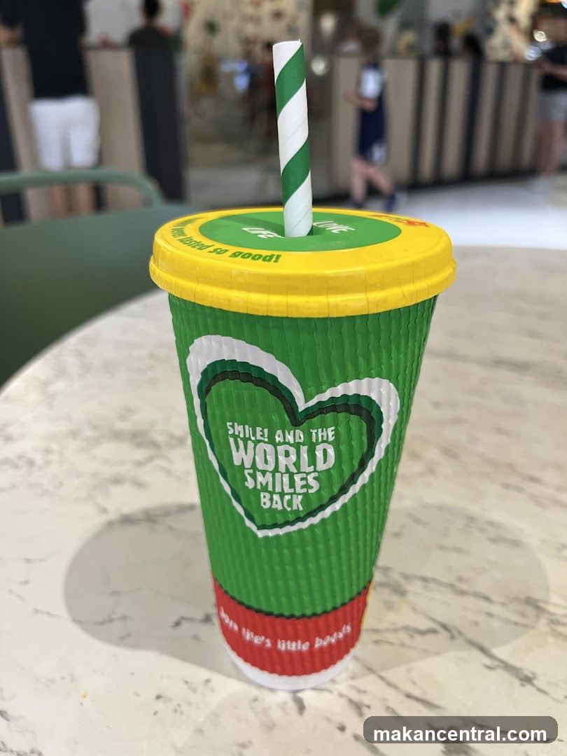 Cup with Straw on Table