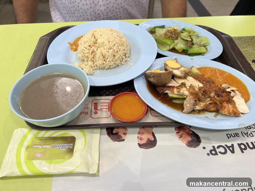 Food served at a hawker center