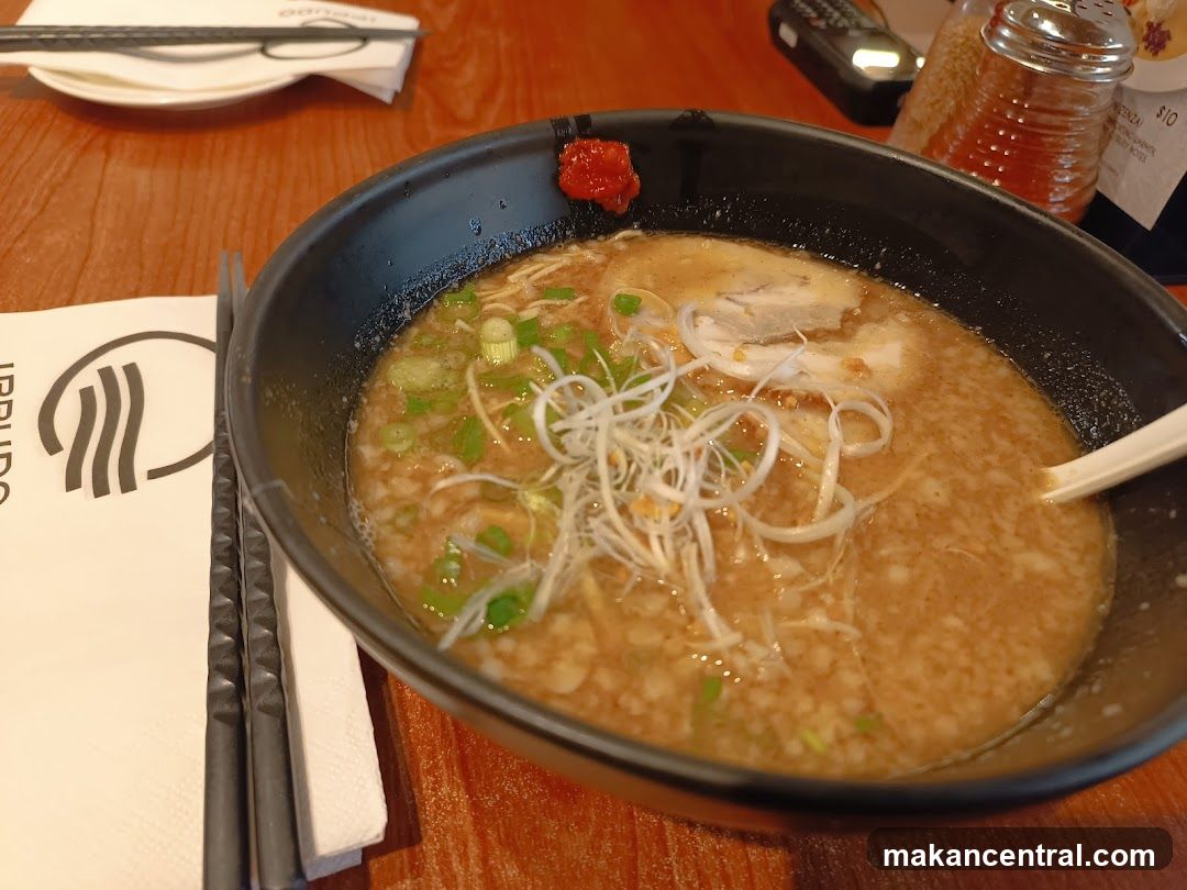 Ramen bowl on table