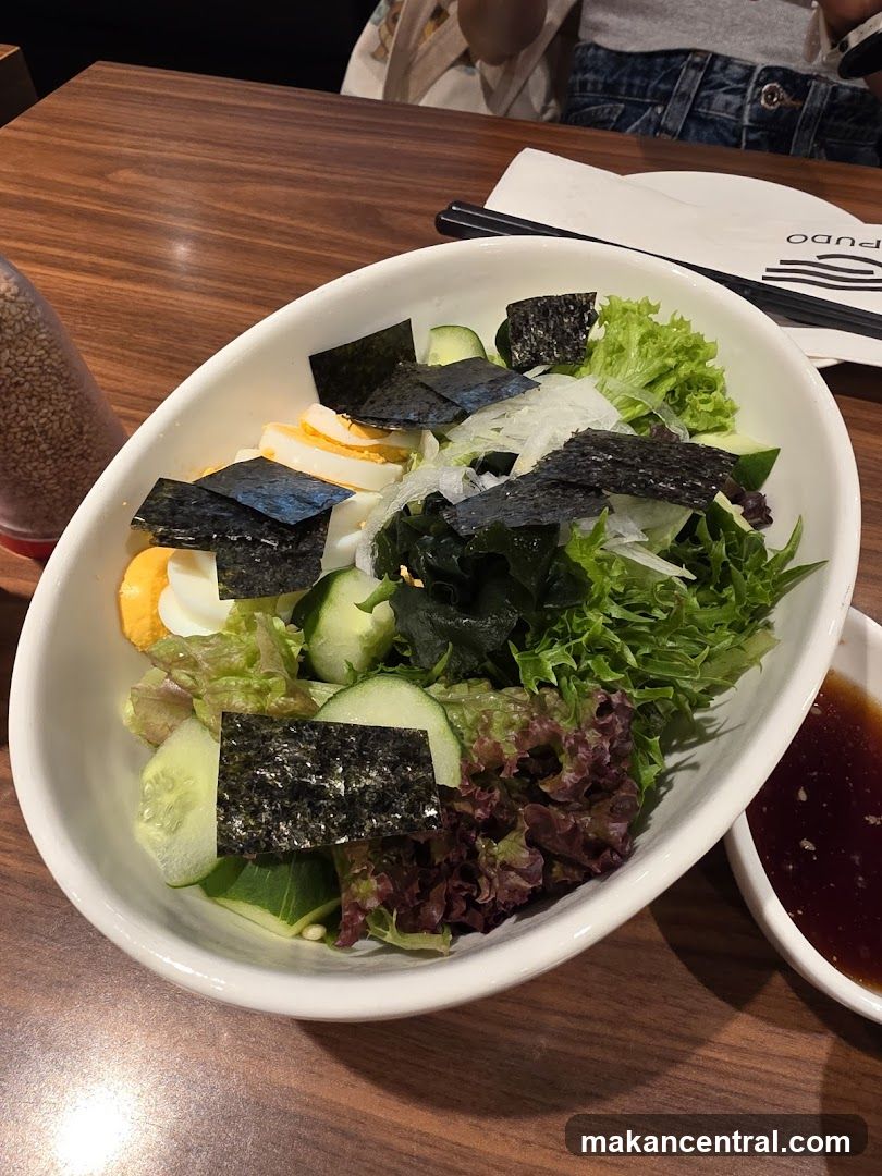 Salad Bowl on Wooden Table