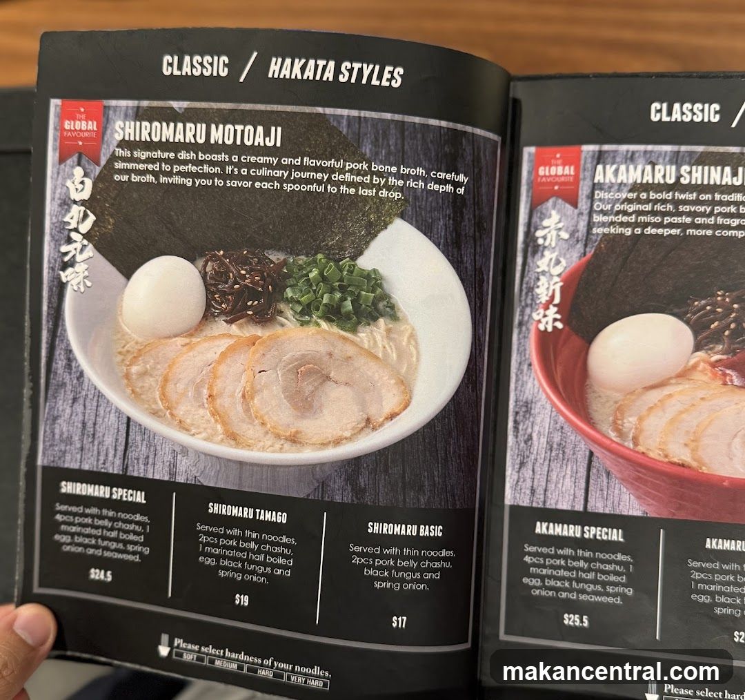 Classic / Hakata Styles Menu