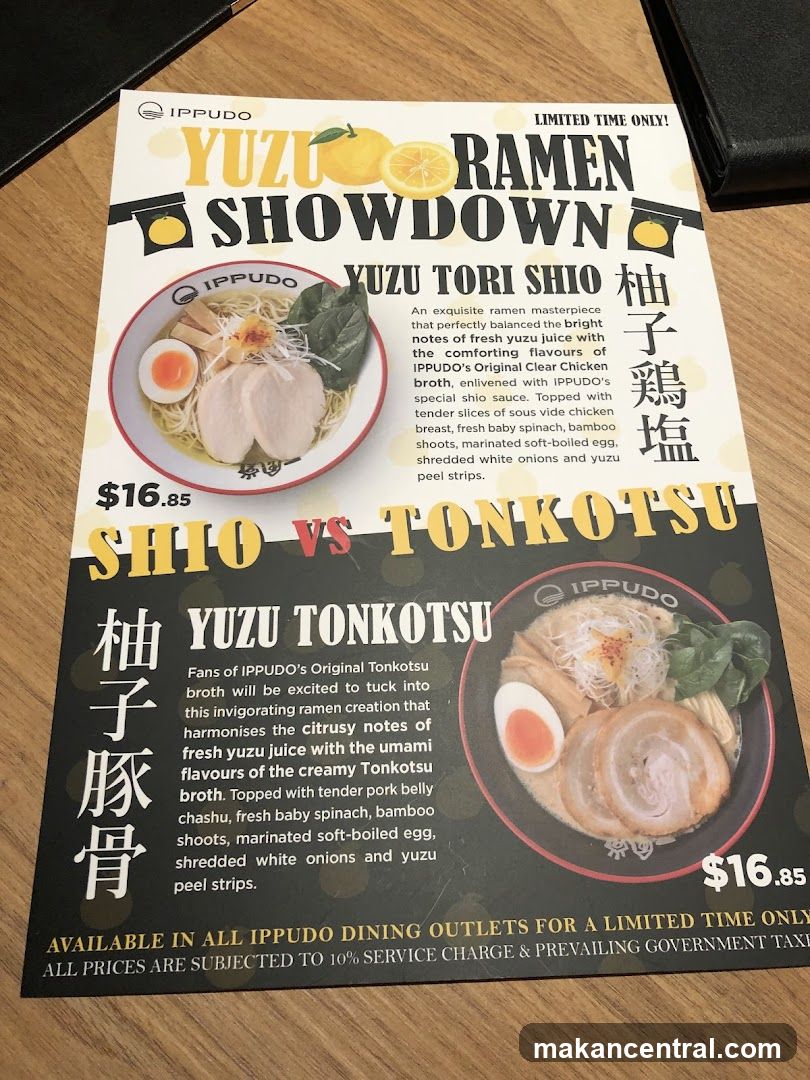 Ippudo Yuzu Ramen Showdown Promotional Flyer