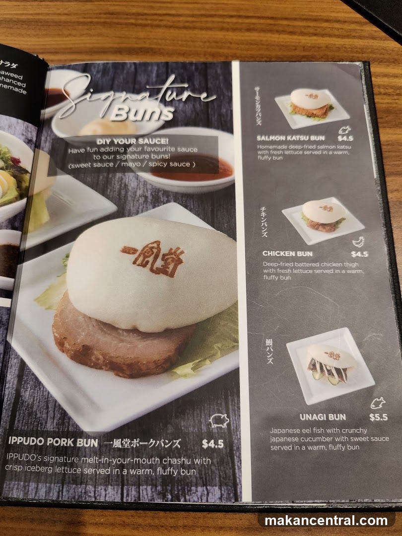 Signature Buns Menu