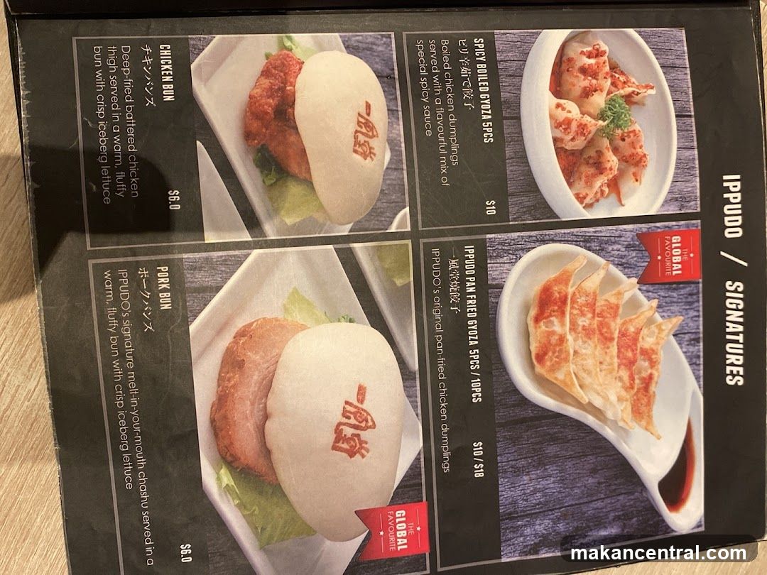 Ippudo Signatures Menu