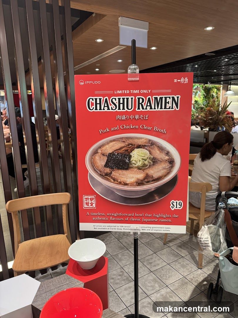 Ippudo Chashu Ramen Promotion Sign