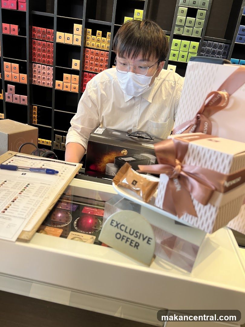 Store Interior with Staff and Products