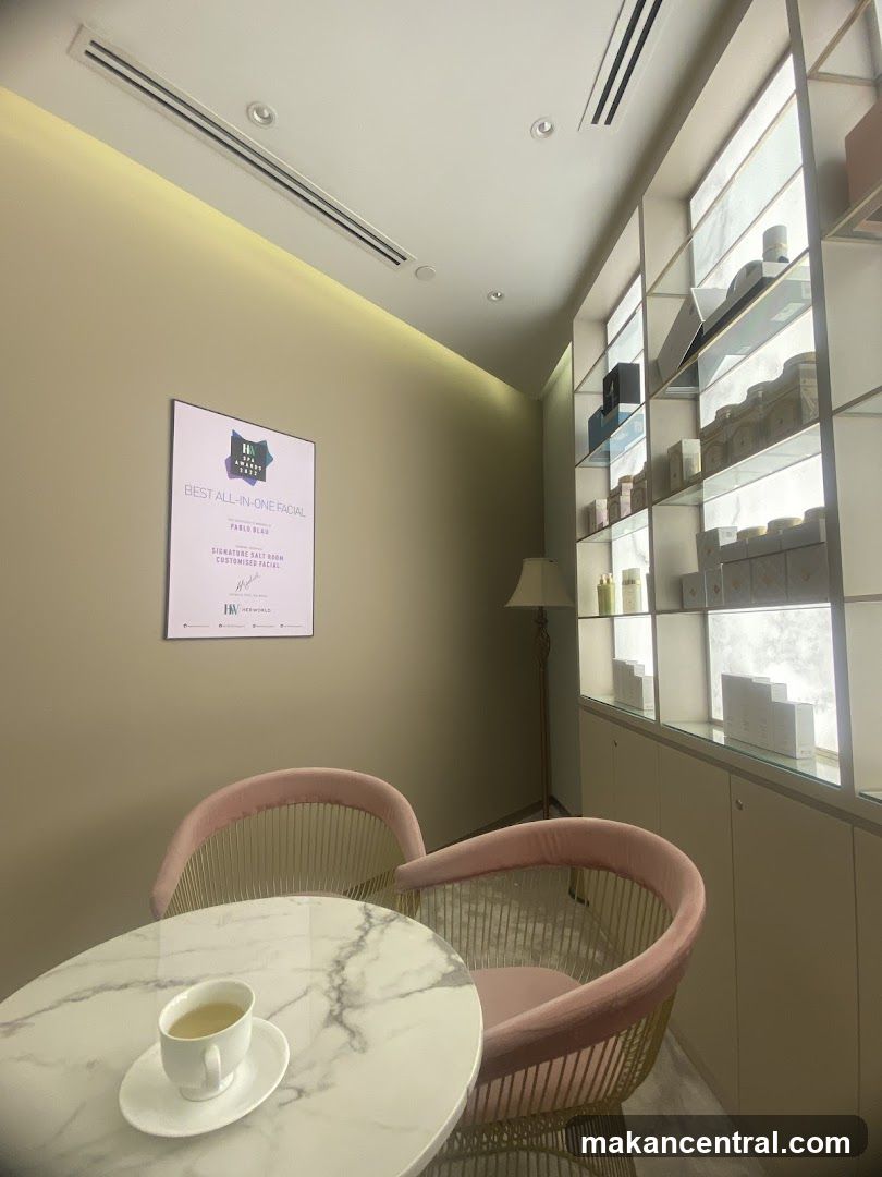 Interior of a beauty or spa treatment room