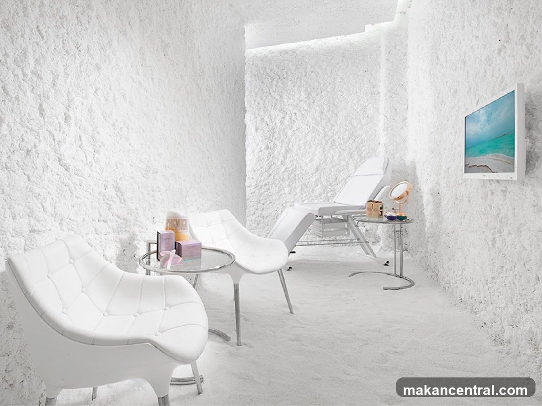 White textured interior room