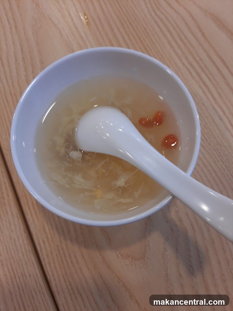 Bowl of soup with spoon