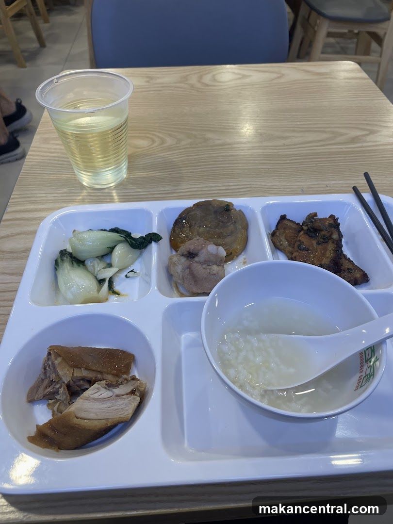 Meal served in dining area
