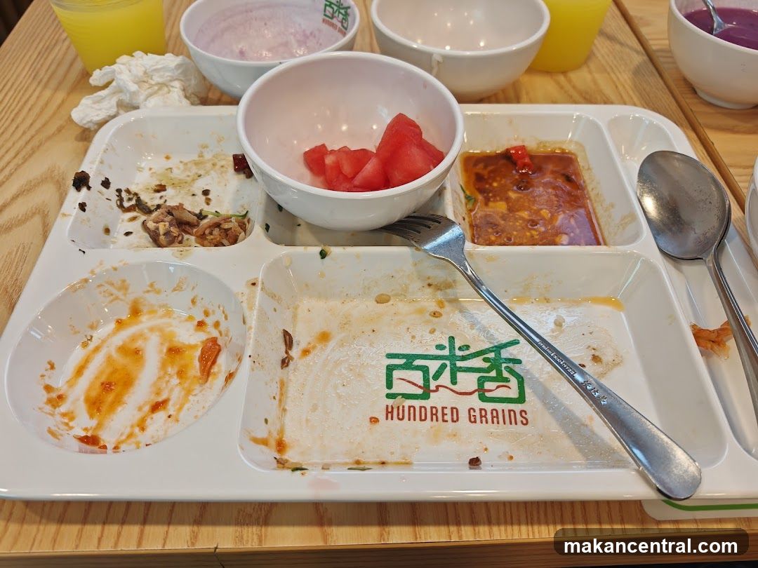 Restaurant Tray After Meal