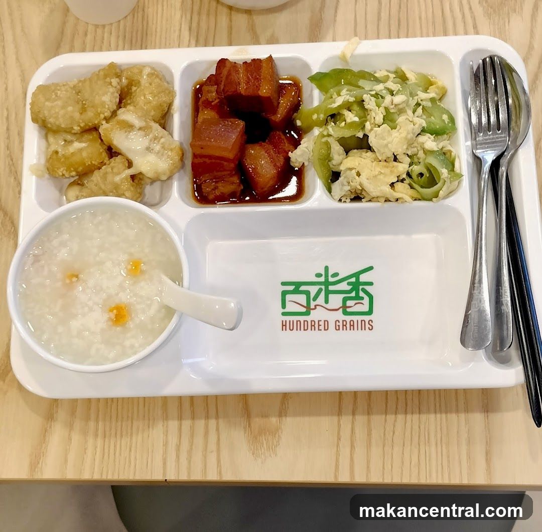 Meal Tray at Hundred Grains
