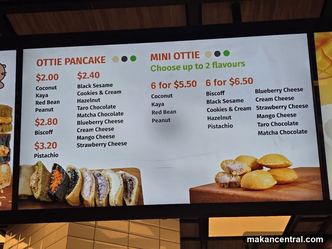 Ottie Pancake and Mini Ottie Menu