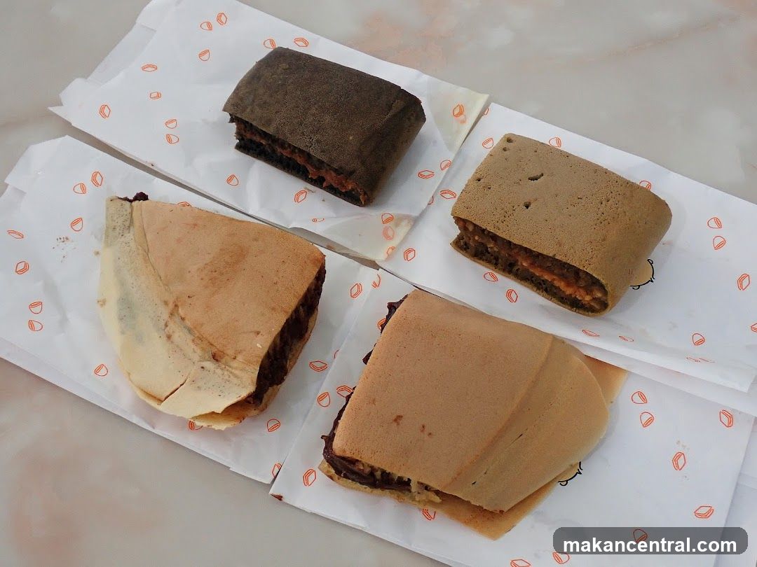 Food Items on Paper Wrappers
