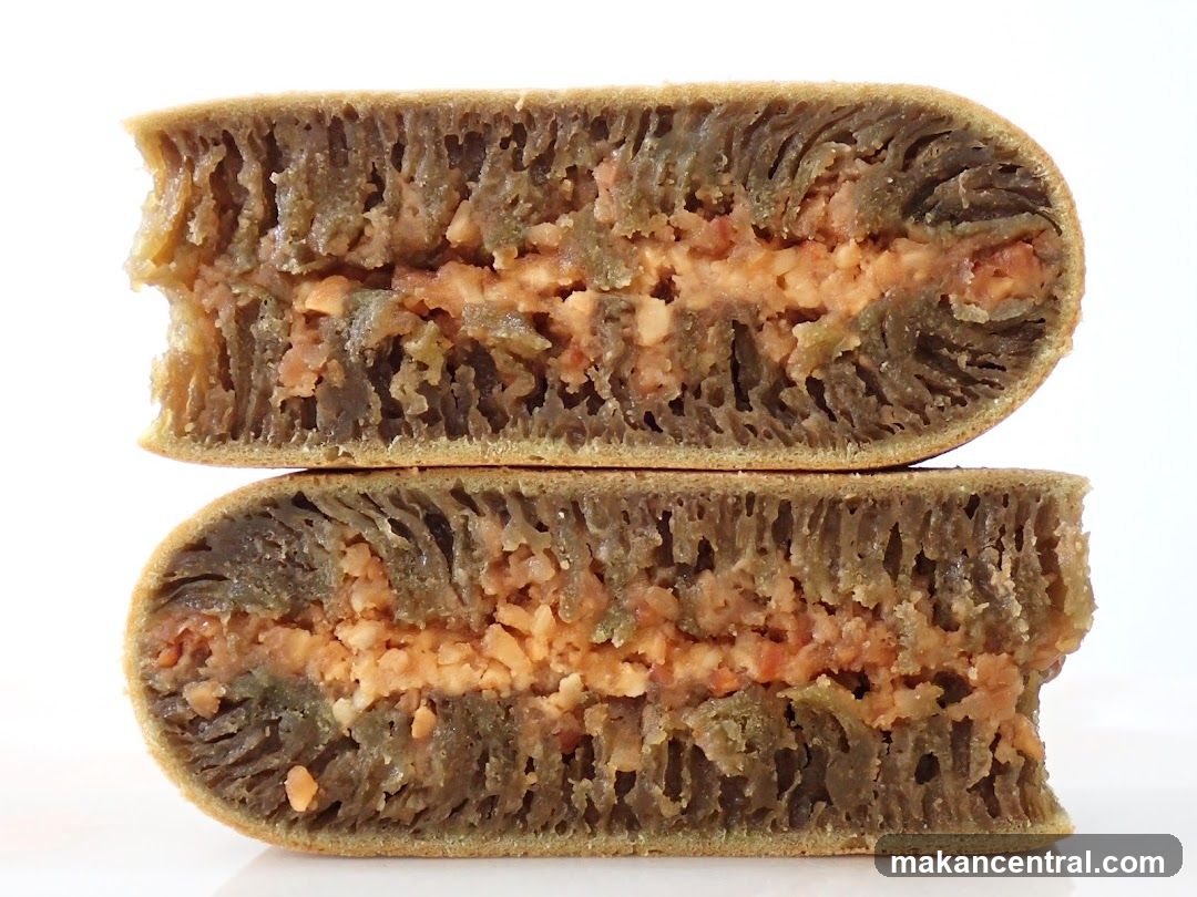 Cut-open food product