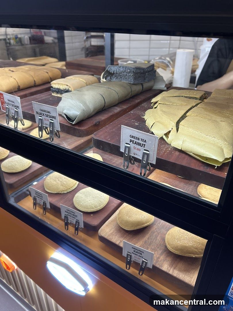 Display Case with Pancake Varieties