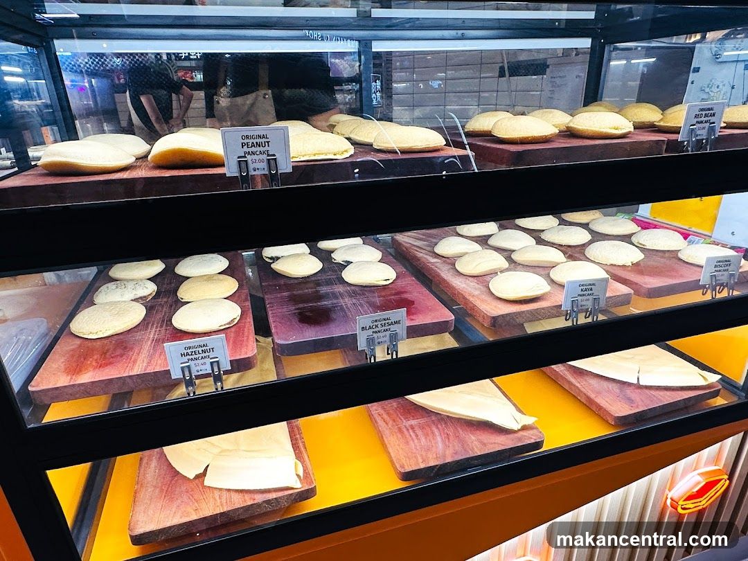 Display Case with Pancakes