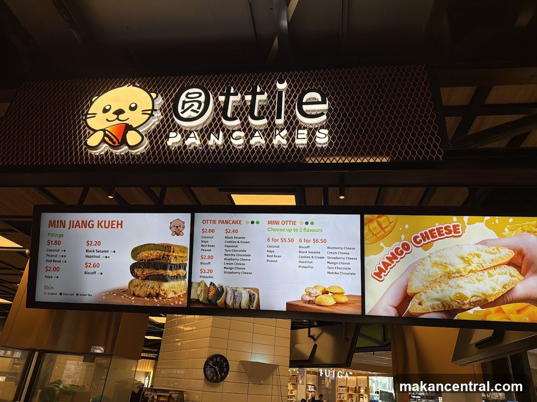 Ottie Pancakes Menu Display