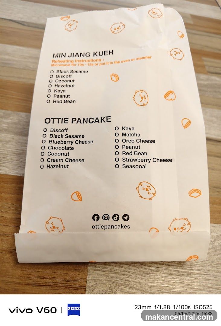 Ottie Pancake packaging