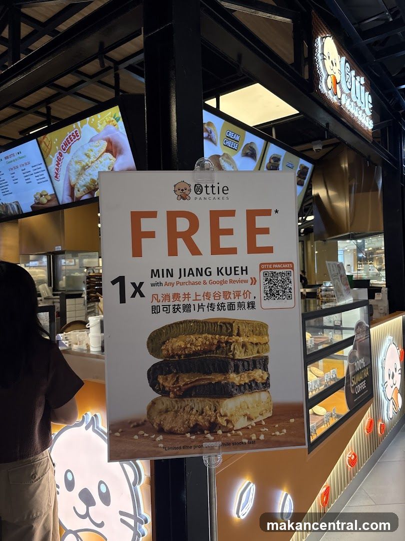 Ottie Pancakes promotional sign
