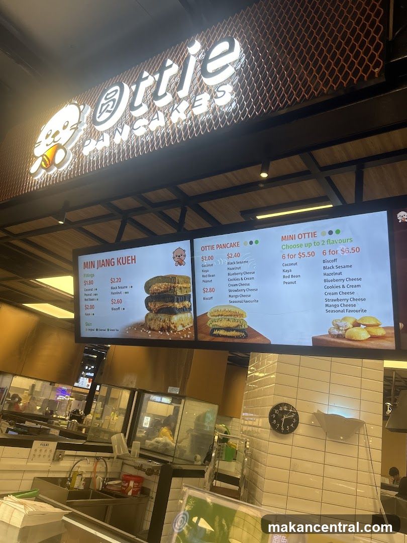 Ottie Pancakes Menu Display