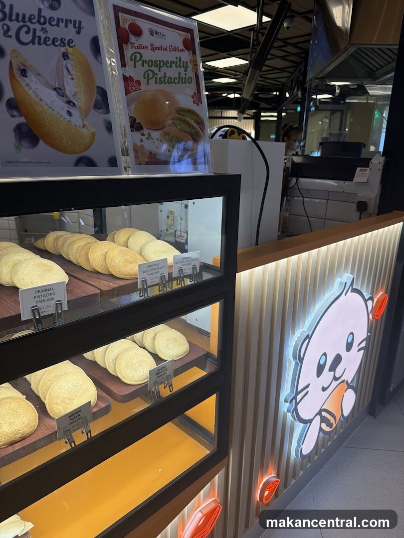 Pancake Display with Promotional Posters