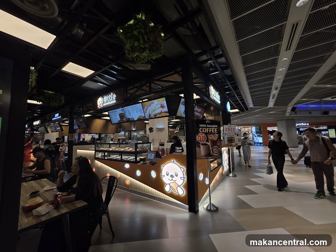 Food court interior with café stall