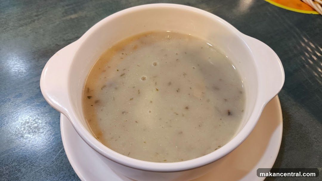 Soup in a bowl