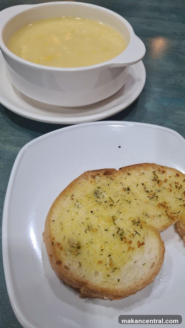 Food served at a dining table