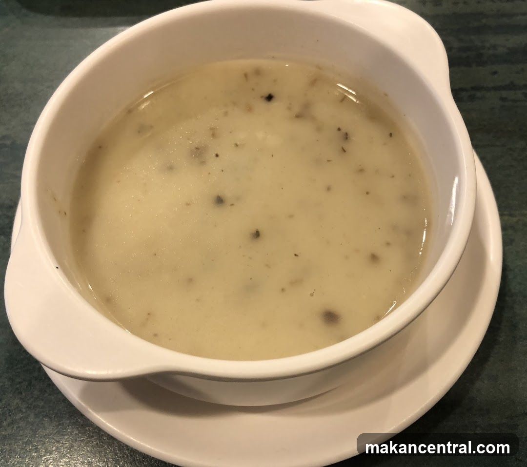 Soup in a bowl
