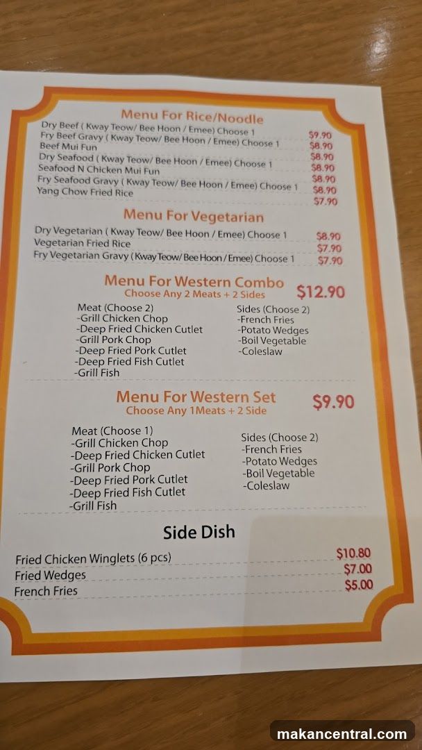 Restaurant Menu