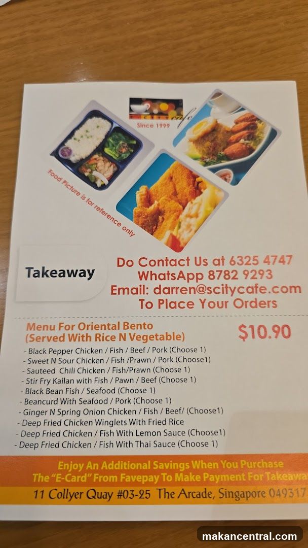 Takeaway Order Information Sheet