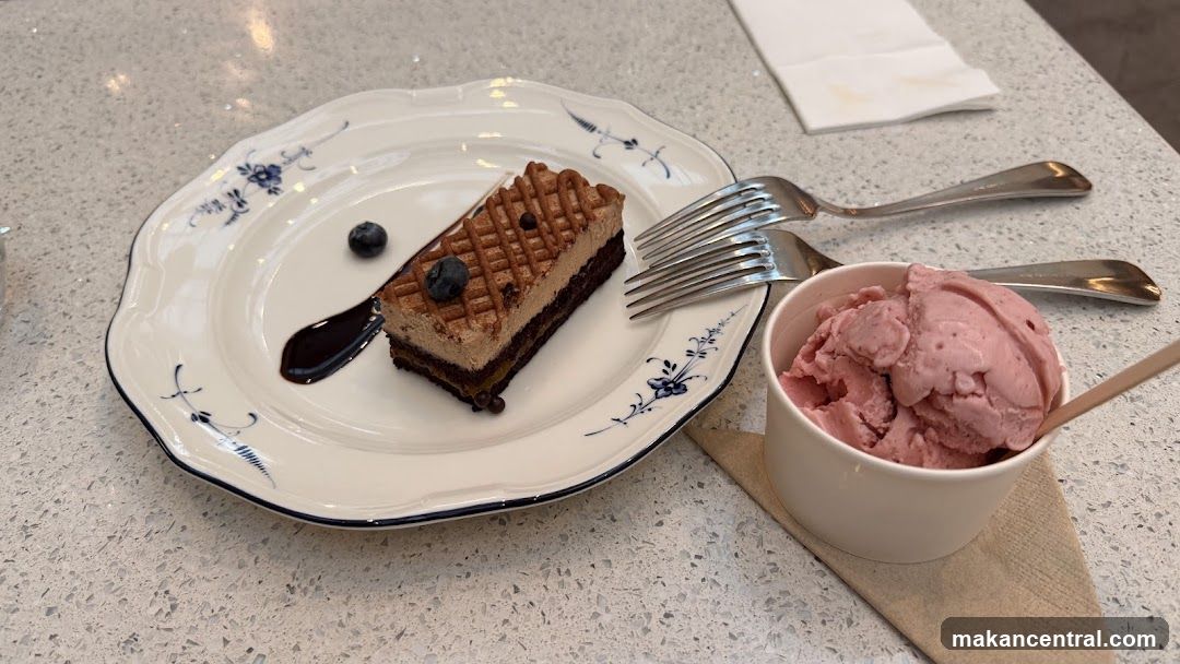 Dessert Plate and Ice Cream