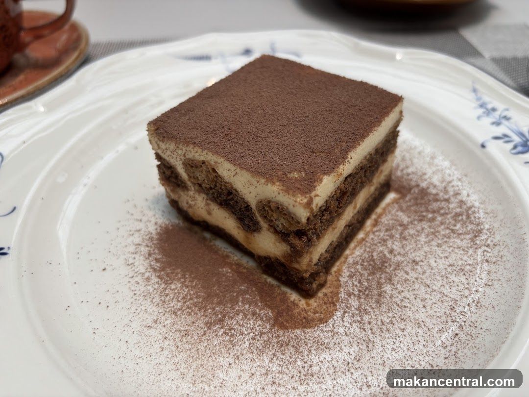 Tiramisu Slice on Plate