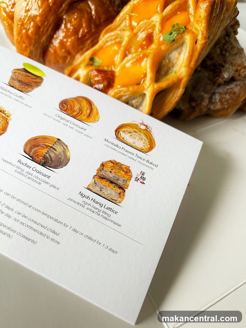 Bakery Product with Menu Card