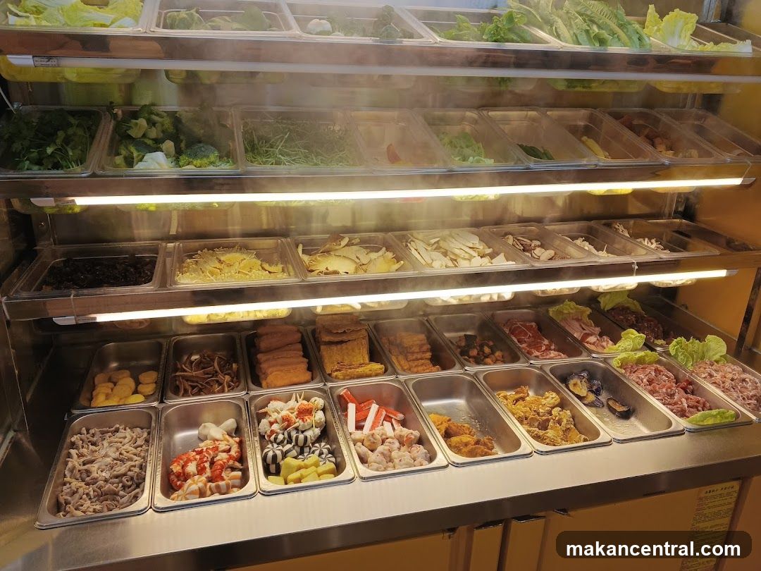 Hot Pot Food Display