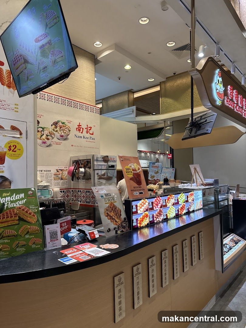 Food court stall interior