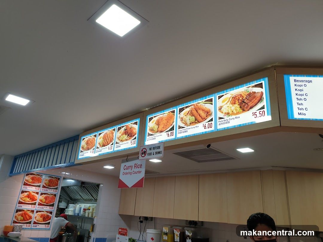 Interior of a food stall