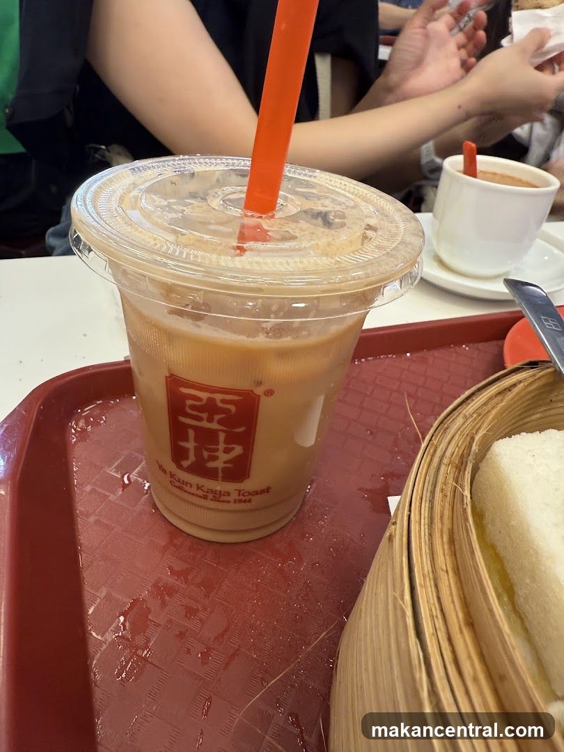 Iced beverage at Ya Kun Kaya Toast